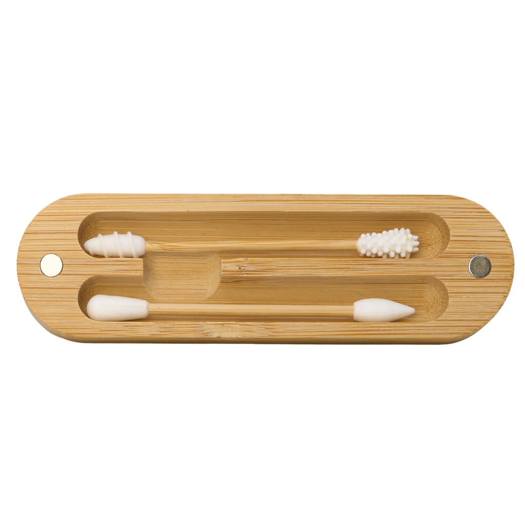 Widderverwendbare Wattstäbchen-Set (Bambus)
