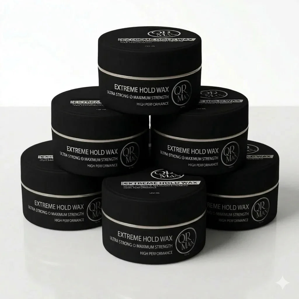 QR MAN black (Zwart) haarstyling wax 6x150m