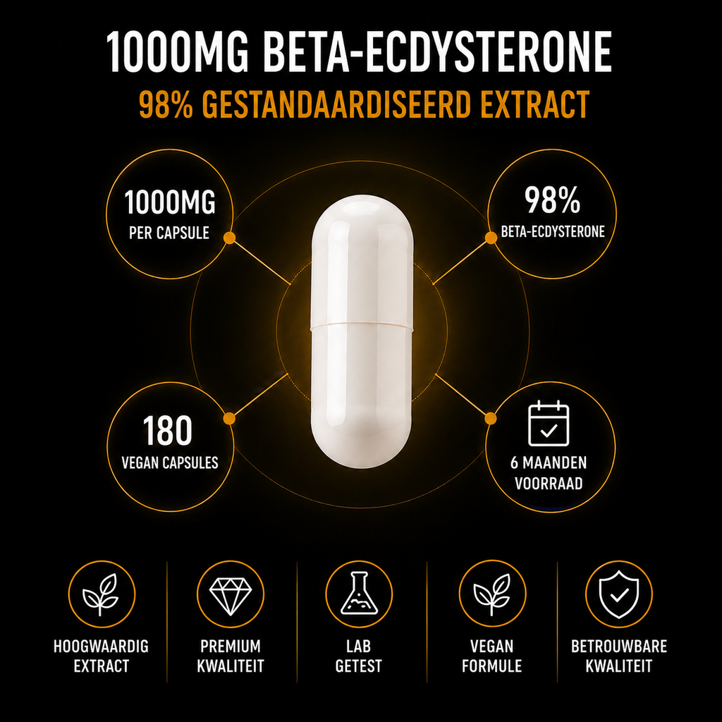 Ecdystebulk - Beta-Ecdysteron 98% - Kapselen - BeBulk Nutrition