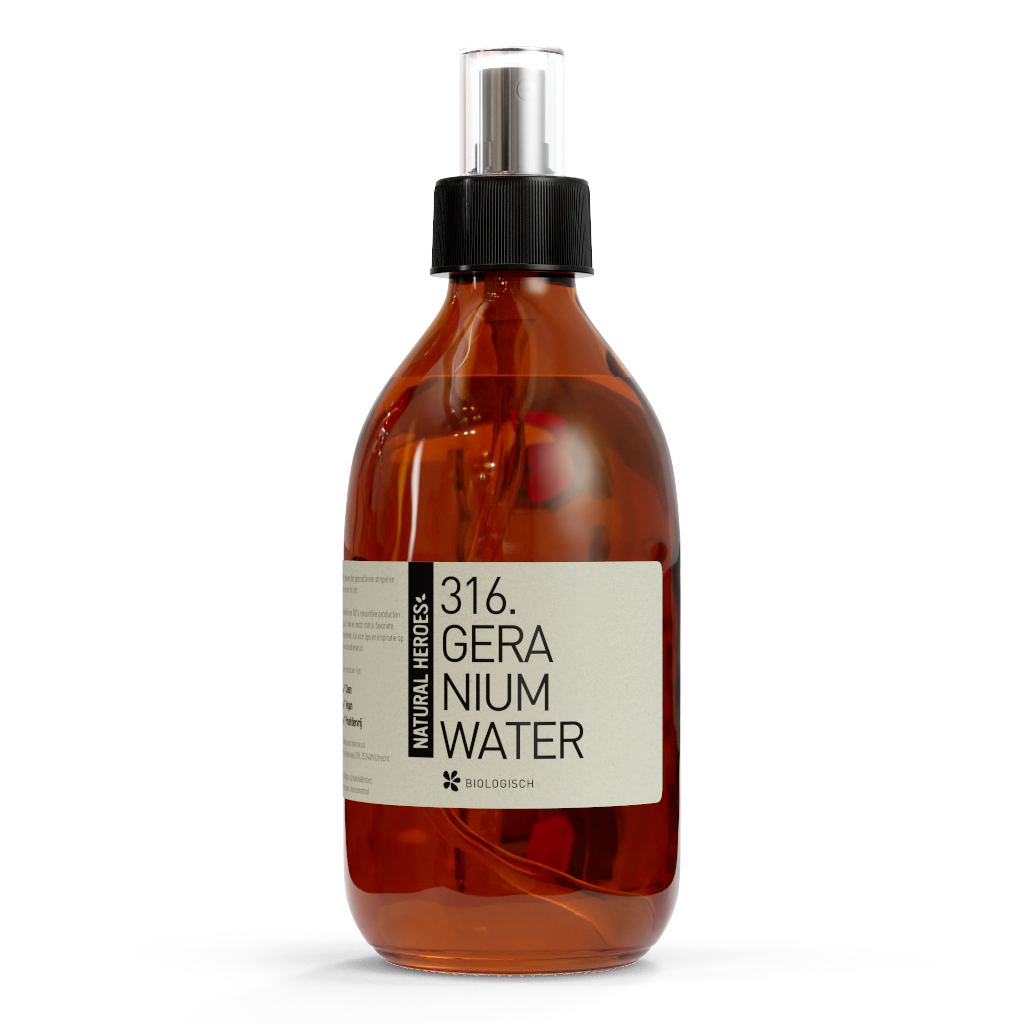 Geraniumwaasser, organescht (Hydrosol)