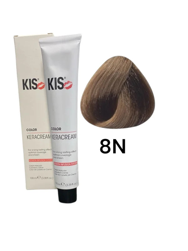 KIS 8N - Lichtblond KeraCream Color Haarverf 100ml.