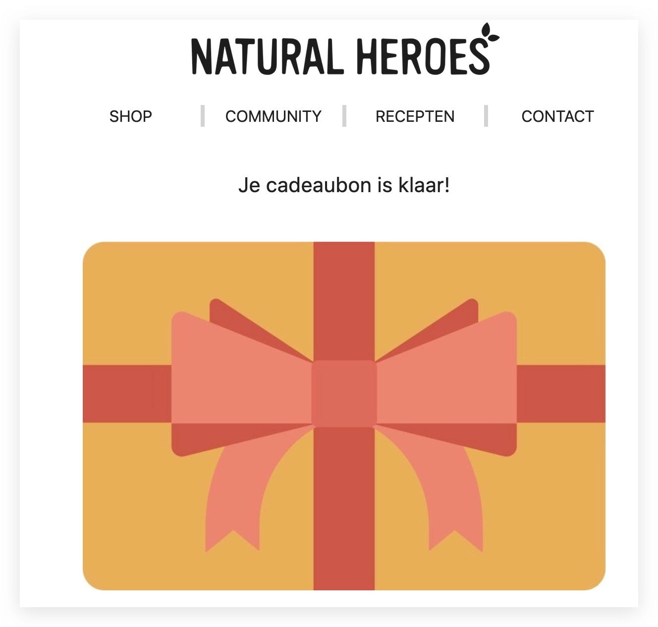 Cadeaubon Natierlech Helden