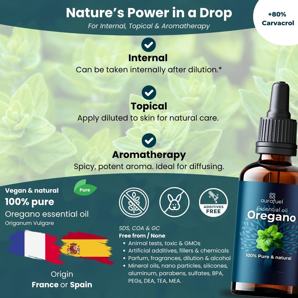 Oregano-Ueleg natierlech a pur