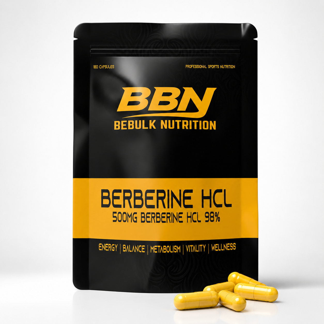 Berberin HCL 98% - Vegan - BeBulk Nutrition