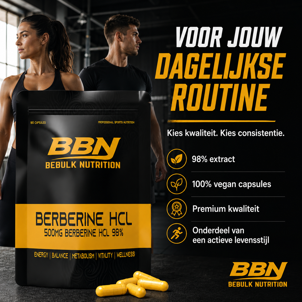 Berberin HCL 98% - Vegan - BeBulk Nutrition