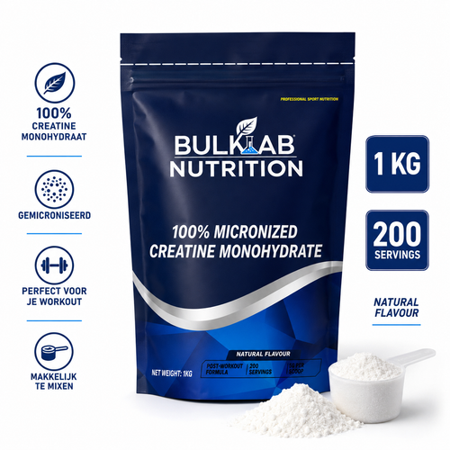 100% Kreatin Monohydraat mikroniséiert - BulkLab Nutrition