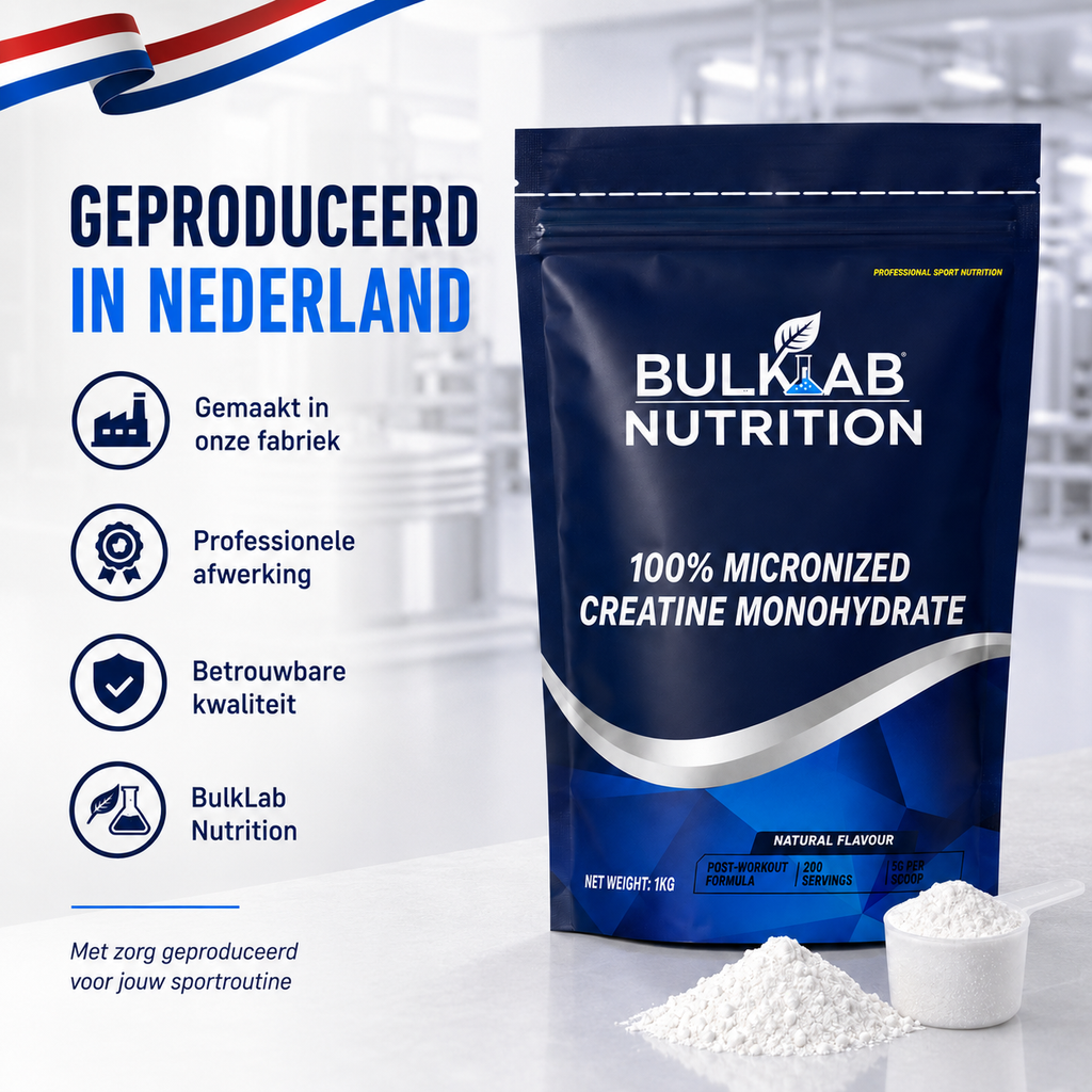 100% Kreatin Monohydraat mikroniséiert - BulkLab Nutrition