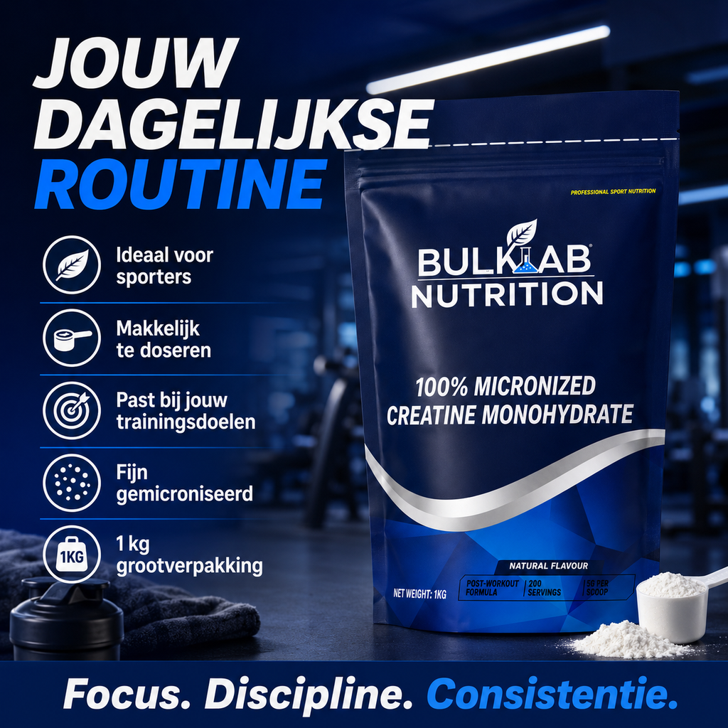 100% Kreatin Monohydraat mikroniséiert - BulkLab Nutrition