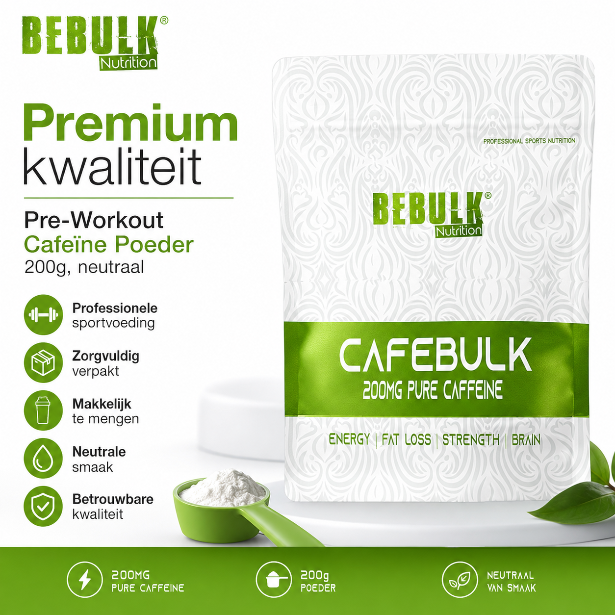 Cafebulk - Koffein Pulver - BeBulk Nutrition
