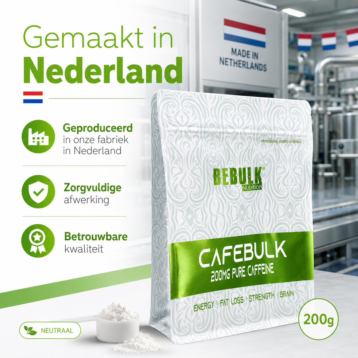 Cafebulk - Koffein Pulver - BeBulk Nutrition
