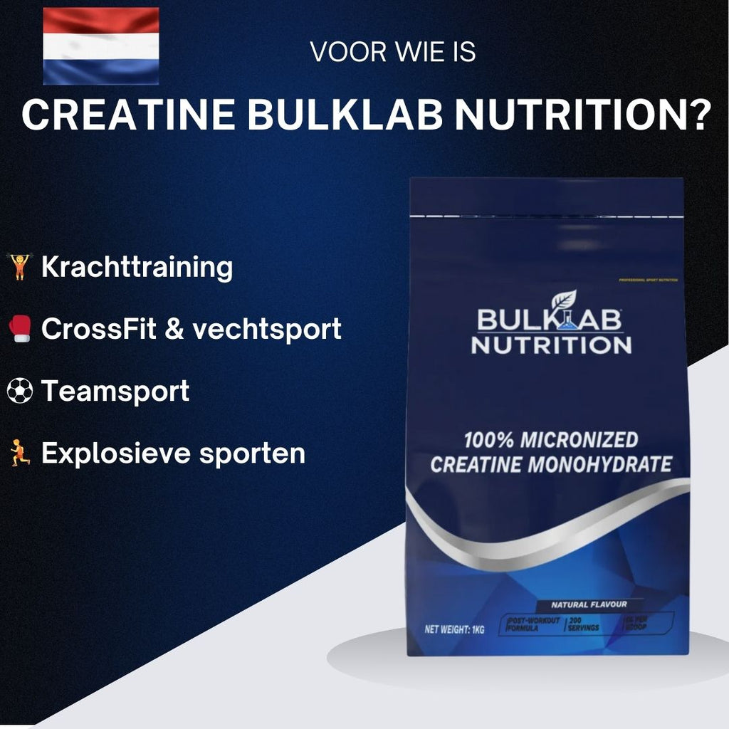 100% Kreatin Monohydraat mikroniséiert - BulkLab Nutrition