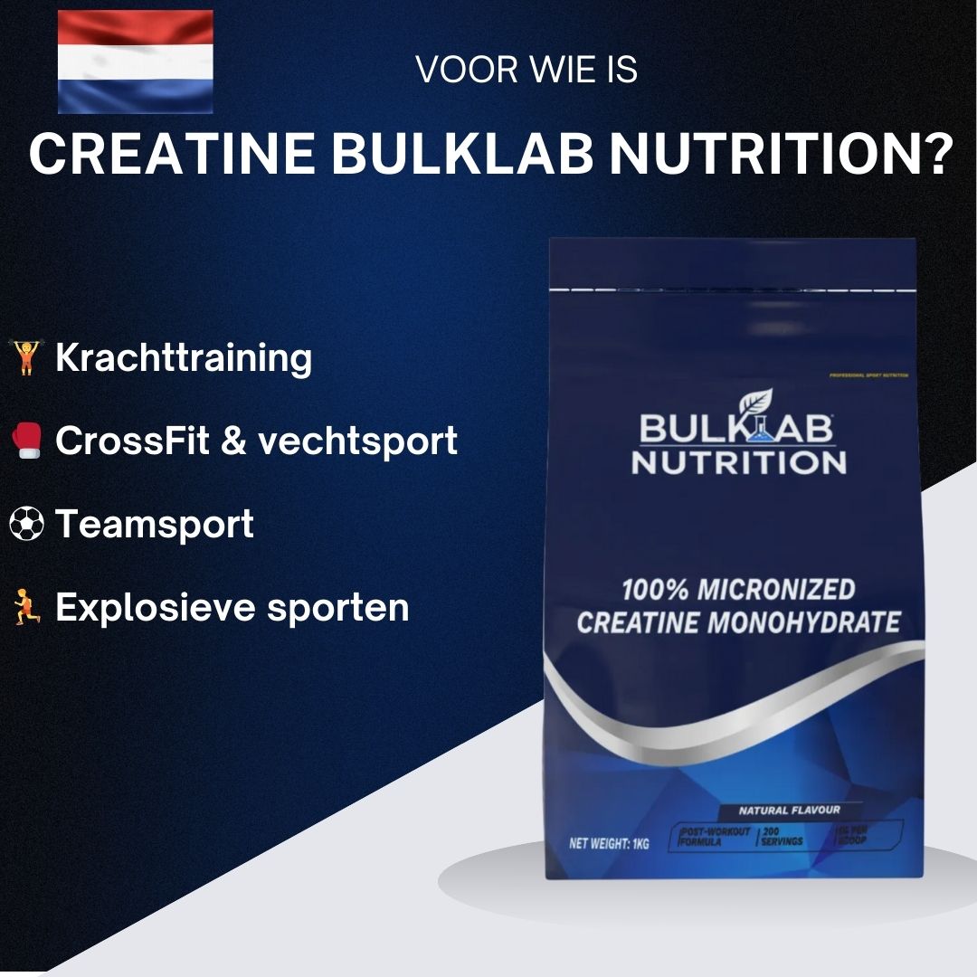 100% Kreatin Monohydraat mikroniséiert - BulkLab Nutrition