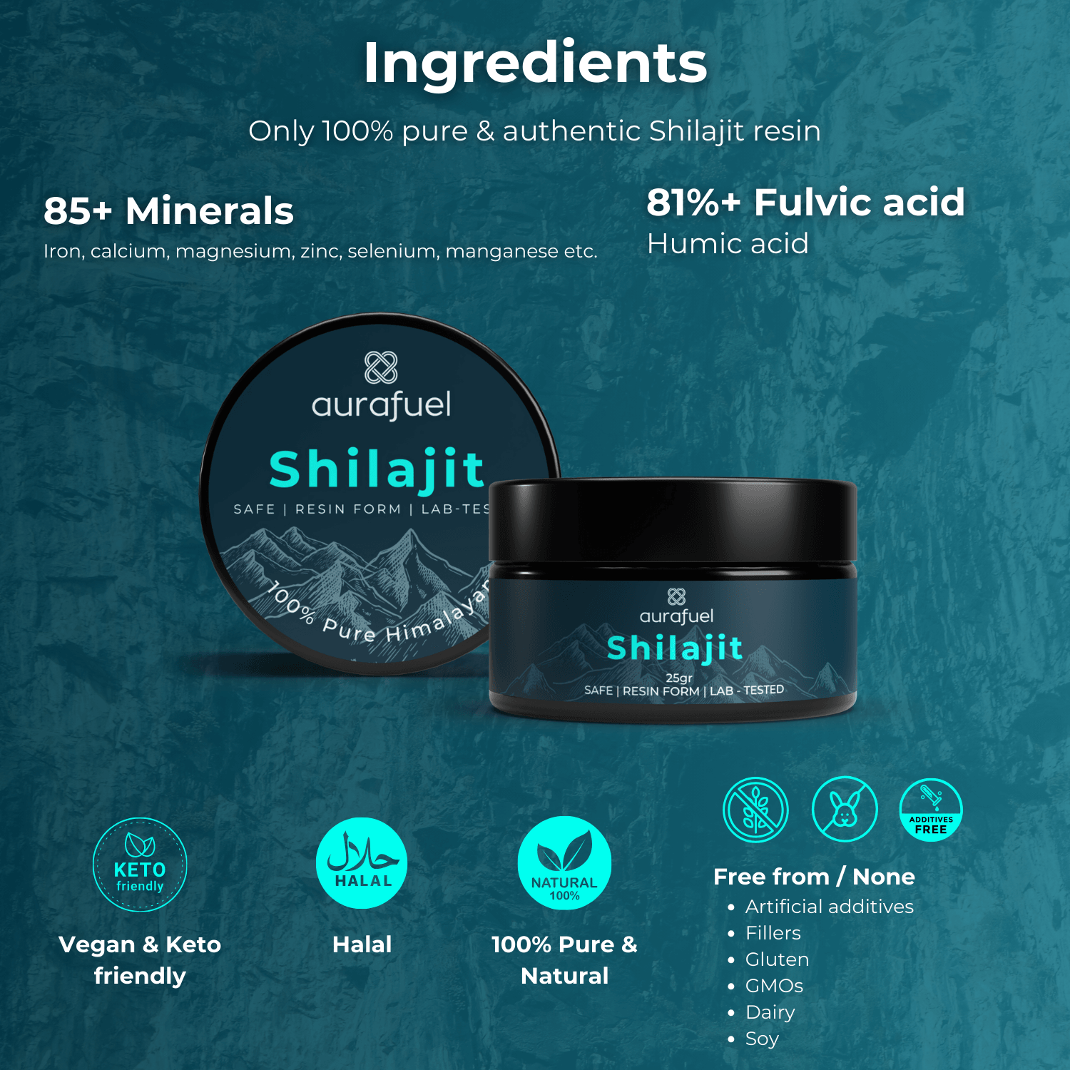 Pure Shilajit Harz aus dem Himalaya - 100% authentesch a gereinegt