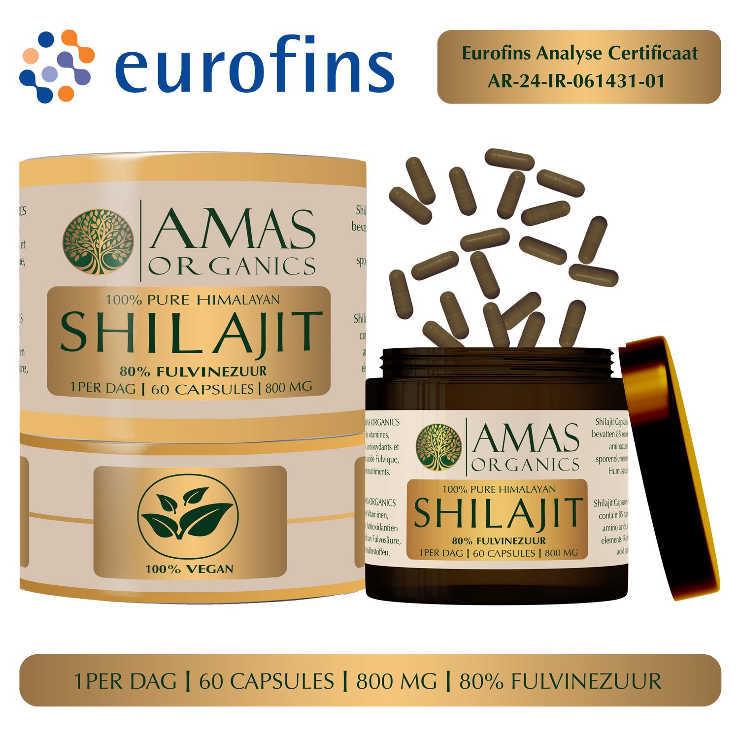 100% PUR HIMALAYA SHILAJIT KAPSELEN