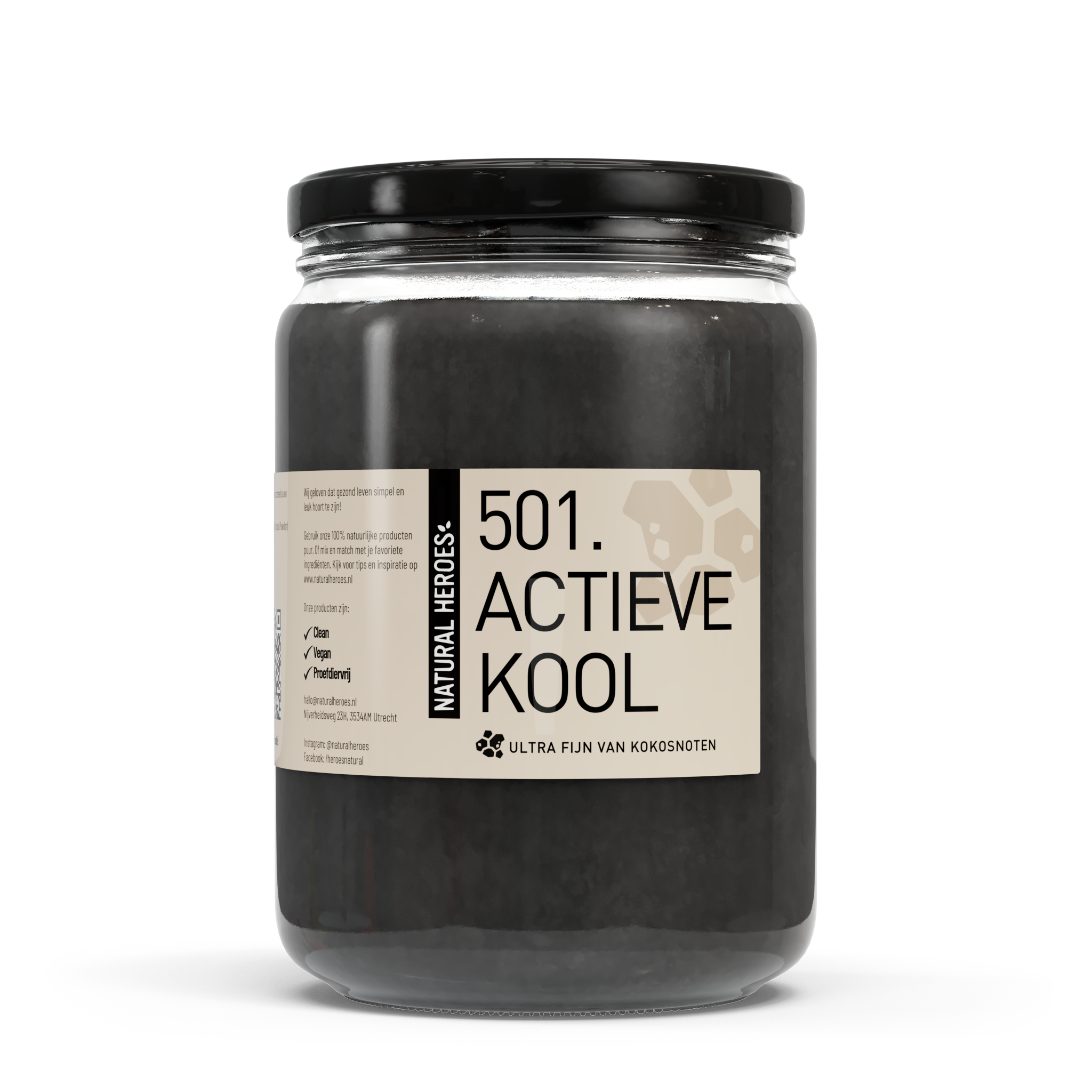 Aktivéierte Kuelestoffpudder (Ultra Fine & Liewensmëttelqualitéit)