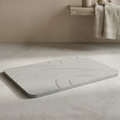 XL Diatomity Stone Bath Mat - Natierlech séier dréchent - Hygiënesch - Anti-Schimmel a stilvoll 75x45cm