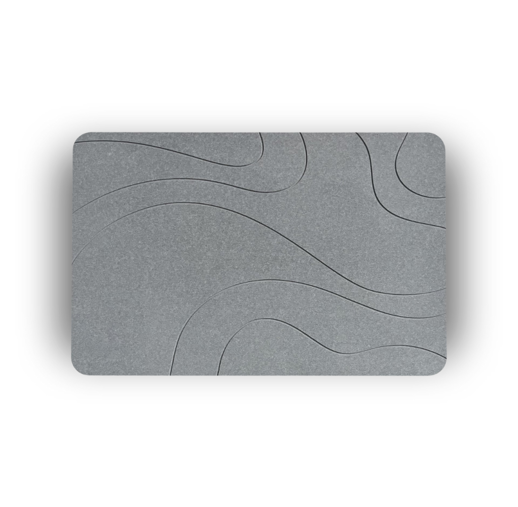 XL Diatomity Stone Bath Mat - Natierlech séier dréchent - Hygiënesch - Anti-Schimmel a stilvoll 75x45cm