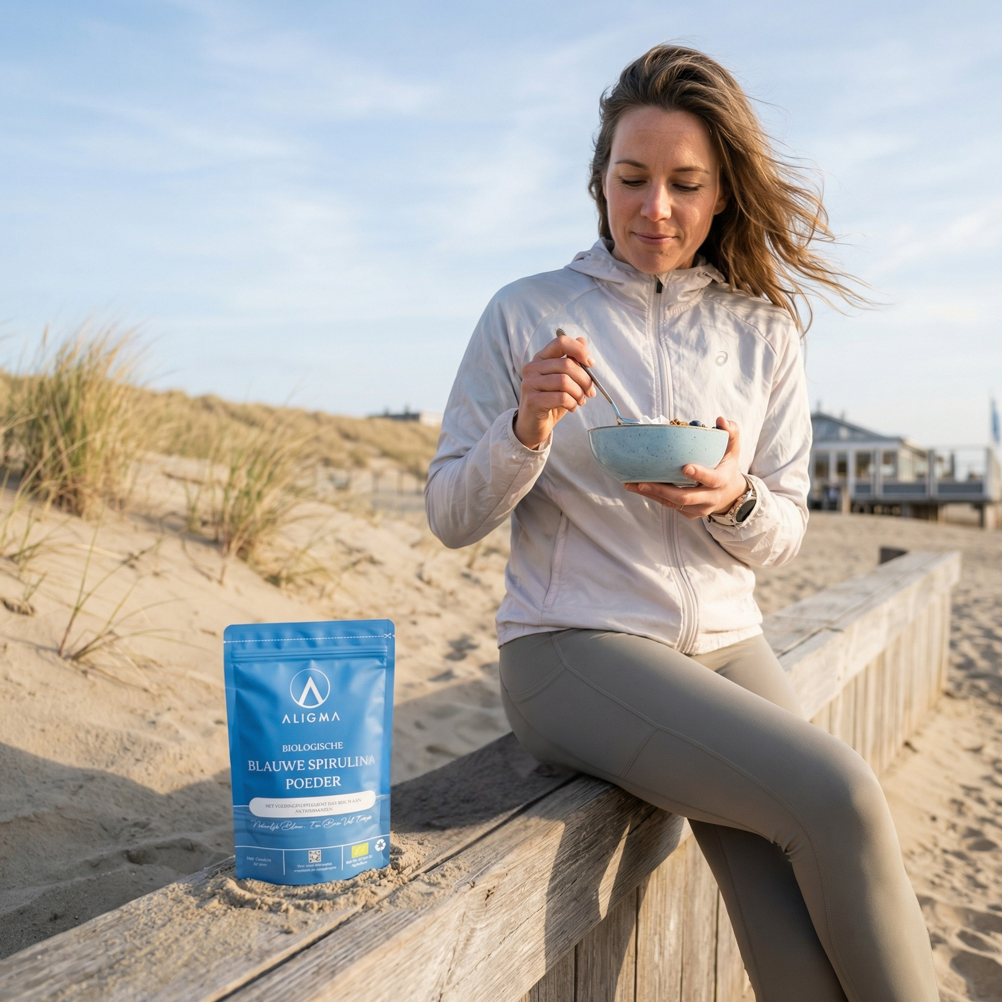 Organesch Blo Spirulina Pudder Superfood 75 Gramm