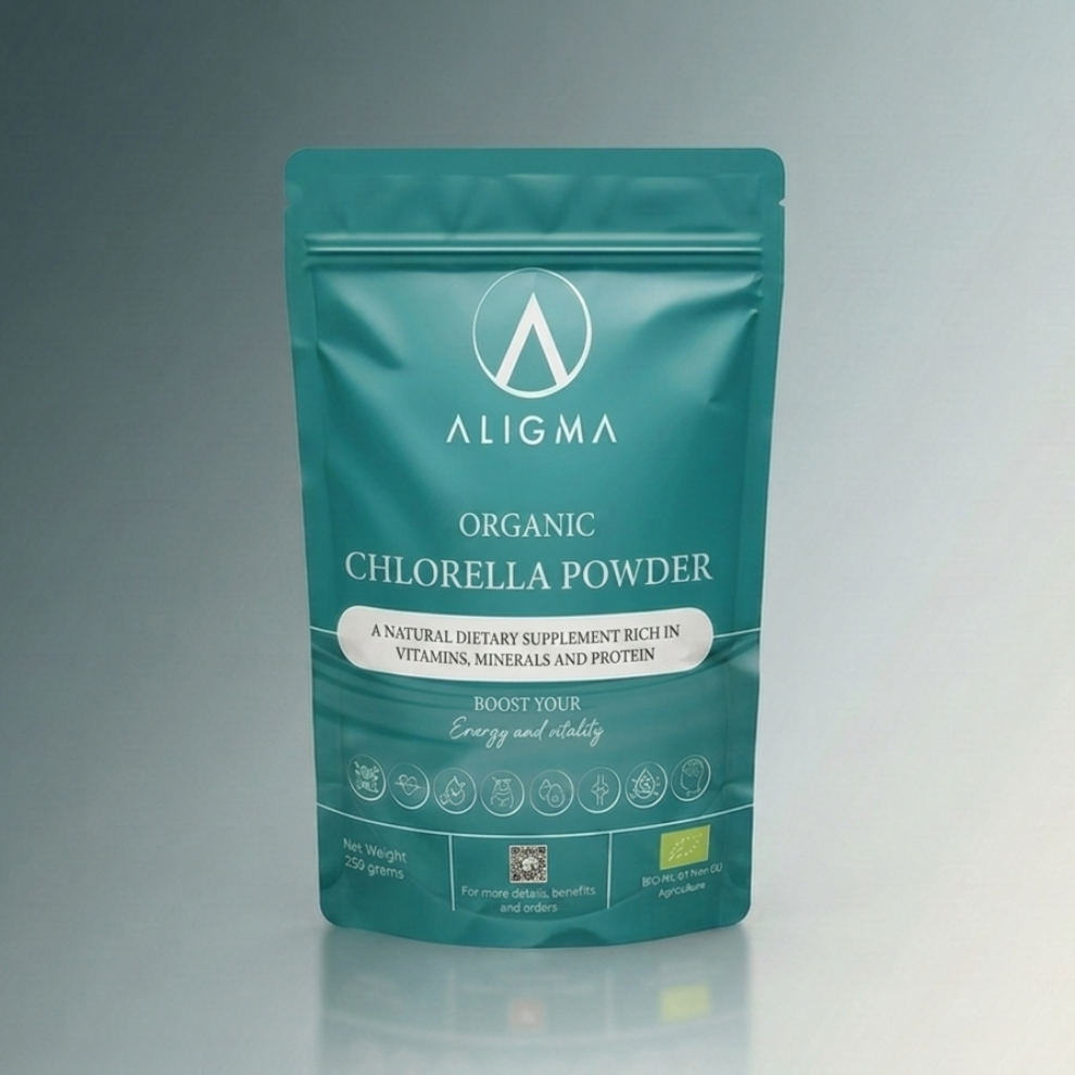 Organescht Chlorella-Pudder 250 Gramm