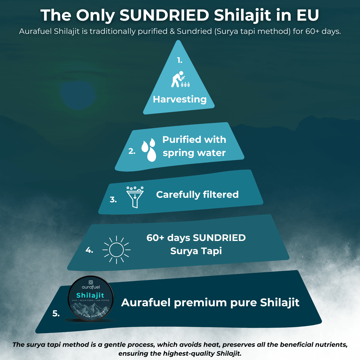 Pure Shilajit Harz aus dem Himalaya - 100% authentesch a gereinegt