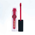 Alhalal Cosmetics flëssege Lëppestëft an engem matte Tube mat Applikator a rout