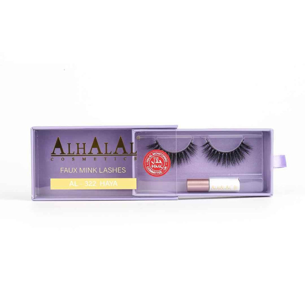 Alhalal Cosmetics Fake Wimpersaz inklusiv Serum fir Wimperen ze wuessen an e méi vollen Ausgesinn