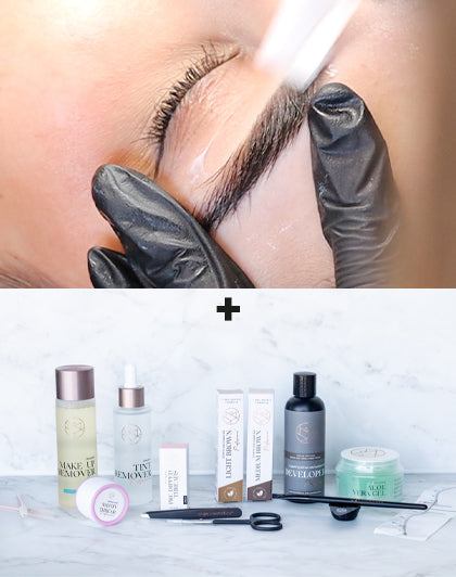 Online Training Browstyling - Kartéierung a Waxing + Starterkit (verschidde Sproochen)