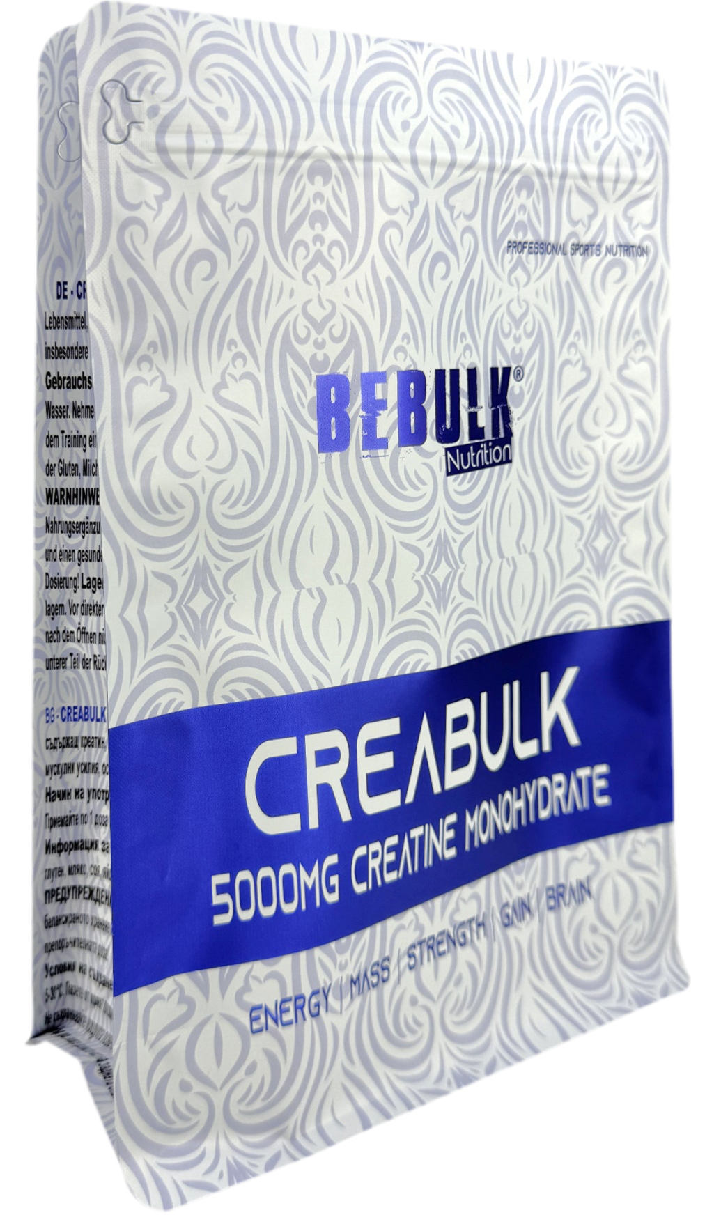 CreaBulk - 100% Kreatin Monohydraat - BeBulk Nutrition