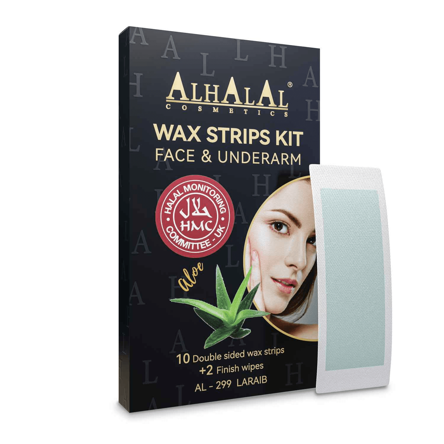 AL-299 LARAIB WAX STRIP FIR GESIICHT AN ACHSEL - Halal Kosmetik