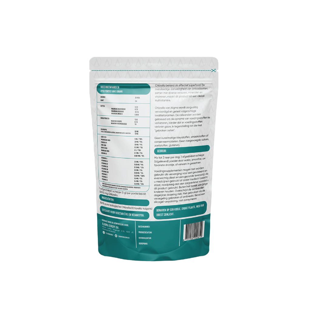 Organesch Chlorella-Pudder Superfood 250 Gramm