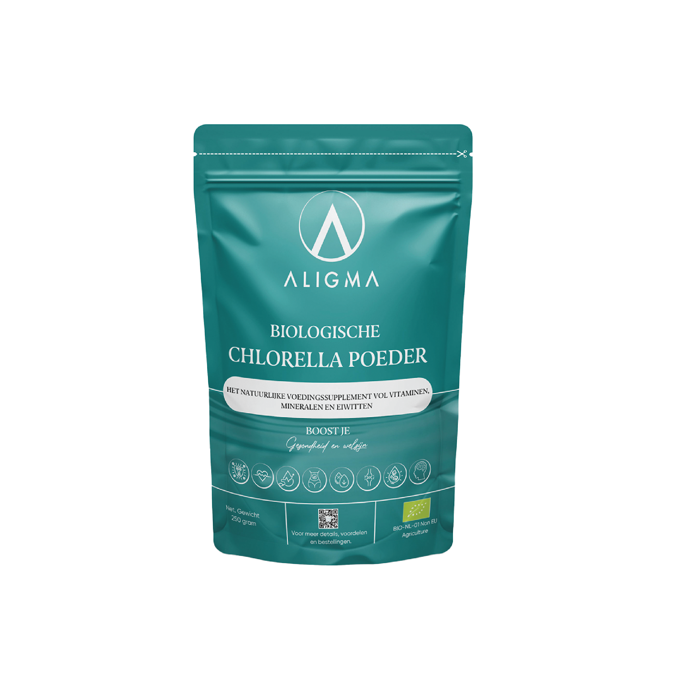 Organescht Chlorella-Pudder fir Déieren 250 Gramm