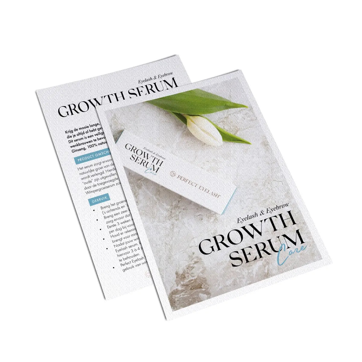 Broschüren Aenwimperwuesstem Serum