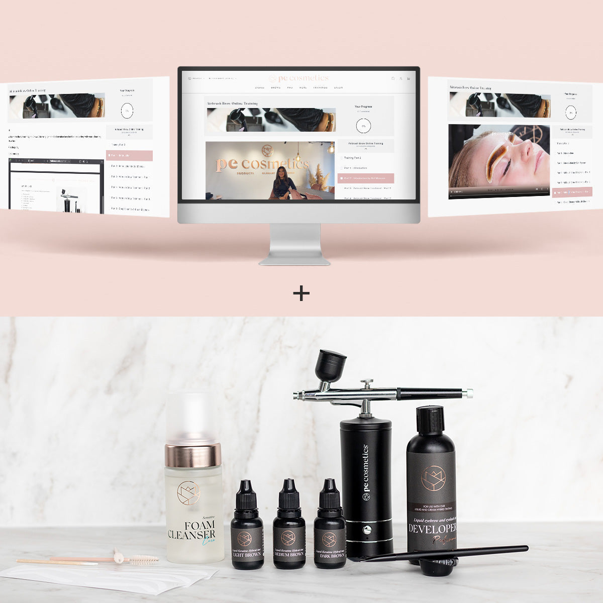 Airbrush Brow Online Training + Starterkit (verschidde Sproochen)